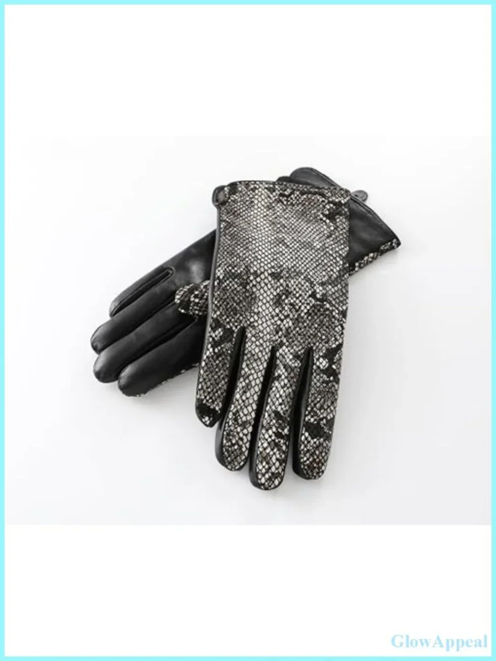 Genuine Lambskin Leather Gloves Cashmere Lined Touchscreen Compatible One Size